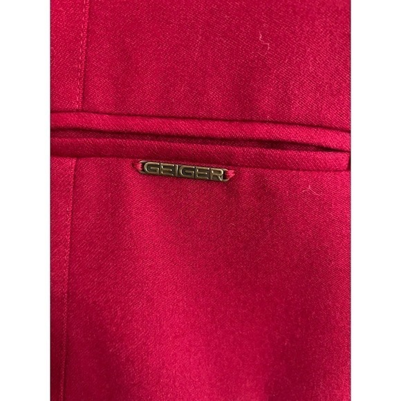 Vintage Women’s Wool Geiger Austria Blazer Size 40 Red - Picture 4 of 8